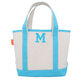 Personalized Turquoise Trimmed Cutest Little Tote Bag Image 2 of 6